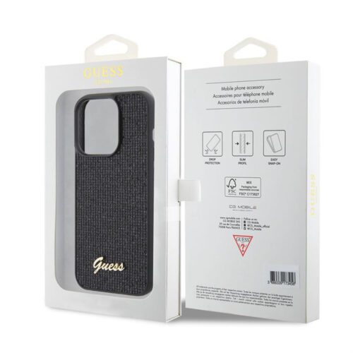 Apple iPhone 15 Pro GUESS GUHCP15LPMSDGSK Hátlap - Fekete - Image 2