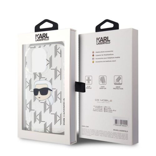 Apple iPhone 15 Pro KARL LAGERFELD KLHCP15LHKLPKHT IML Hátlap - Átlátszó - Image 2