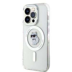 Apple iPhone 15 Pro KARL LAGERFELD KLHMP15LHFCCNOT Magsafe TPU Hátlap - Átlátszó