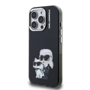 Apple iPhone 15 Pro KARL LAGERFELD KLHMP15LHMKCAQK IML Hátlap - Fekete