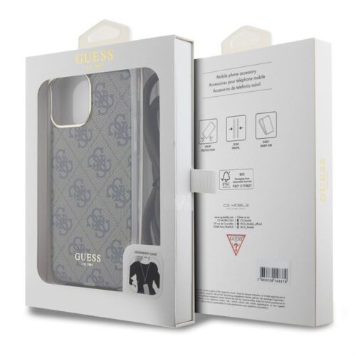 Apple iPhone 15 Pro Max GUESS GUHCP15XSHC4SEW IML Hátlap - Barna - Image 2