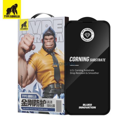 Apple iPhone 15 Pro Max TG Diamond Like Carbon (DLC) 2.5D Üvegfólia - Fekete