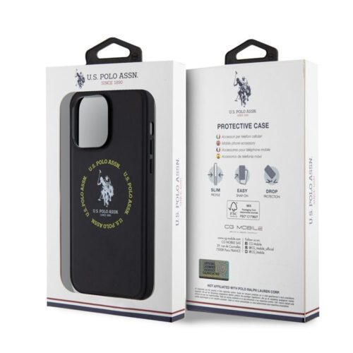 Apple iPhone 15 Pro Max U.S. Polo USHMP15XPSRTK MagSafe Hátlap - Fekete - Image 2