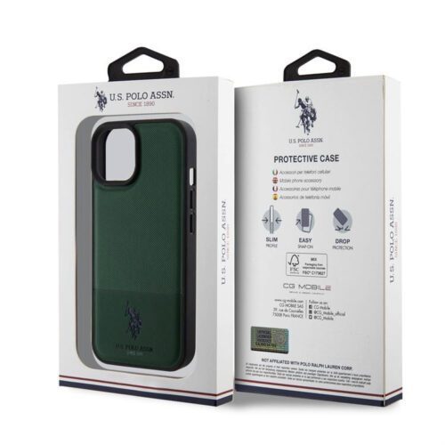 Apple iPhone 15 U.S. Polo USHCP15SPMAK Hátlap - Zöld - Image 2