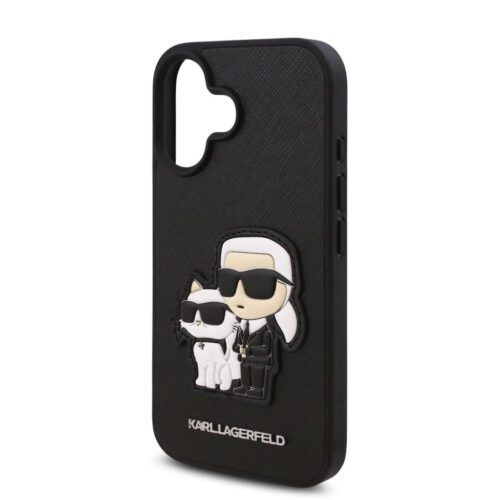 Apple iPhone 16 KARL LAGERFELD KLHCP16SSANKCPK Hátlap - Fekete - Image 2