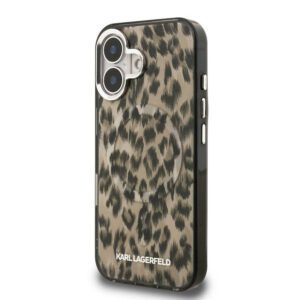Apple iPhone 16 KARL LAGERFELD KLHMP16SHDLEOICW Magsafe IML Hátlap - Barna