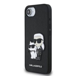 Apple iPhone 16e KARL LAGERFELD KLHCPSE4SANKCPK Hátlap - Fekete