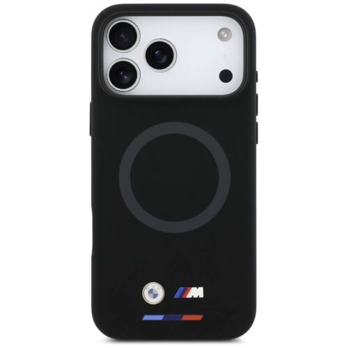 BMW M szilikon logós MagSafe tok iPhone 17 Pro Max-hoz Fekete - Image 2
