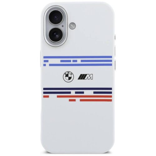 BMW M szilikon vízszintes vonal MagSafe tok iPhone 17 Fehér - Image 2