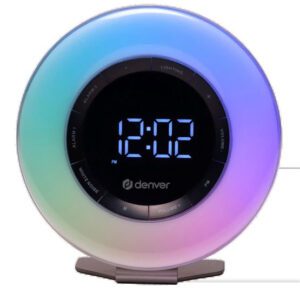 Denver CRL-342 - FM rádiós ébresztőóra ébresztőfénnyel és természet hangokkal - Fehér
