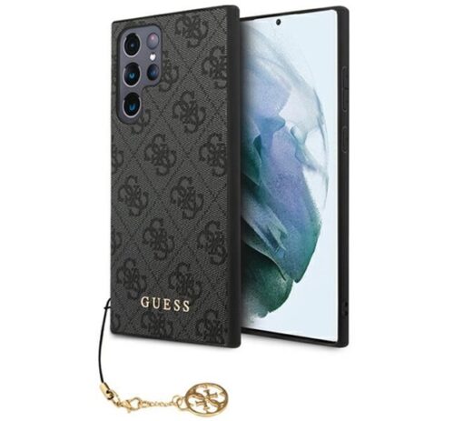 GUESS 4G CHARMS műanyag telefonvédő (textil hátlap