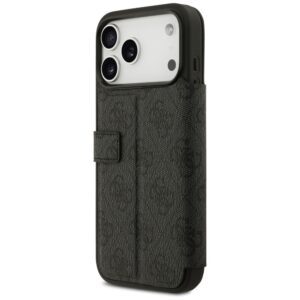 GUESS könyv tok IPHONE 17 Pro Max GUBKP17X4GMGGR (PU 4G fém logó) fekete