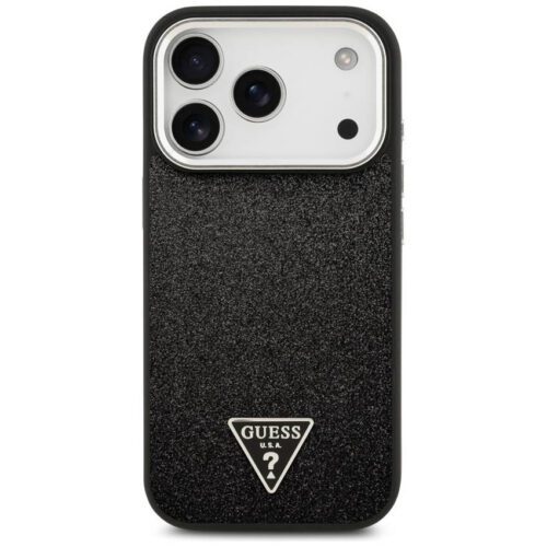 Guess tok Guess Glitter háromszög logó MagSafe iPhone 17 Pro-hoz fekete - Image 2