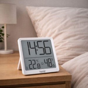 HOME HC17 páratartalom és hőmérséklet mérő ébresztőóra