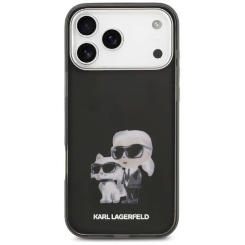 Karl Lagerfeld IML Aquarelle Karl & Choupette & Logo MagSafe tok iPhone 17 Pro Fekete - Image 2