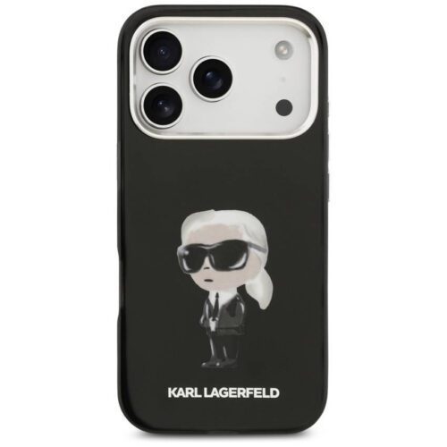 Karl Lagerfeld IML Aquarelle Karl & Logo Karl & Logo MagSafe tok iPhone 17 Pro-hoz Fekete - Image 2