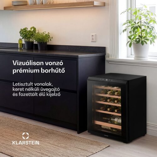 Klarstein Bevora szabadon álló borhűtő | 4 polc | 62 liter | 20 palack | 43 cm - Image 2