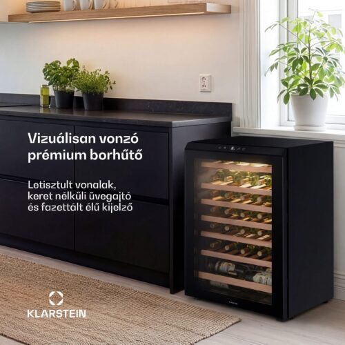 Klarstein Bevora szabadon álló borhűtő | 6 polc | 128 liter | 48 palack | 54 cm - Image 2