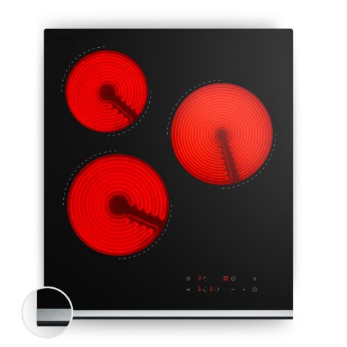 Klarstein Verosteel üvegkerámia főzőlap | 3 zóna | minimalista