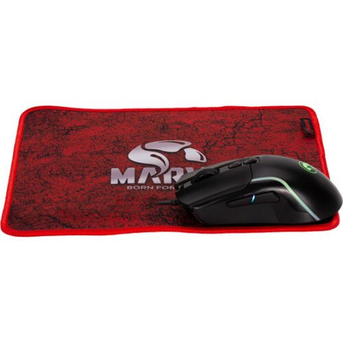 MARVO Loot 40 billentyűzet+egér+egérpad+fejhallgató combo - Fekete - UK /Membrán/ - Image 2