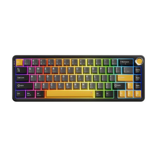 MARVO TITAN 65 vezeték nélküli gaming billentyűzet - Fekete - US /Banana Crystal Linear/ - Image 2