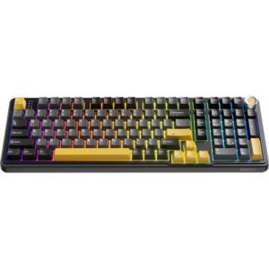 MARVO TITAN 98 vezeték nélküli gaming billentyűzet - Fekete - US /Banana Crystal Linear/