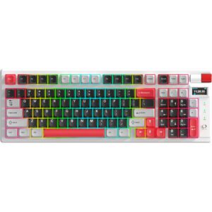 MONKA Storm vezeték nélküli gaming billentyűzet - Fehér - US /MONKA Violet Linear/