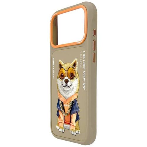 Nimmy szemüveg tok Cool Dog iPhone 17 Pro Max készülékhez bézs színben - Image 2