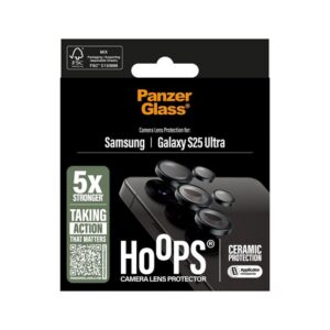 PANZERGLASS HOOPS CERAMIC kameravédő üveg (9H + segédkeret) ÁTLÁTSZÓ Samsung Galaxy S25 Ultra (SM-S938)