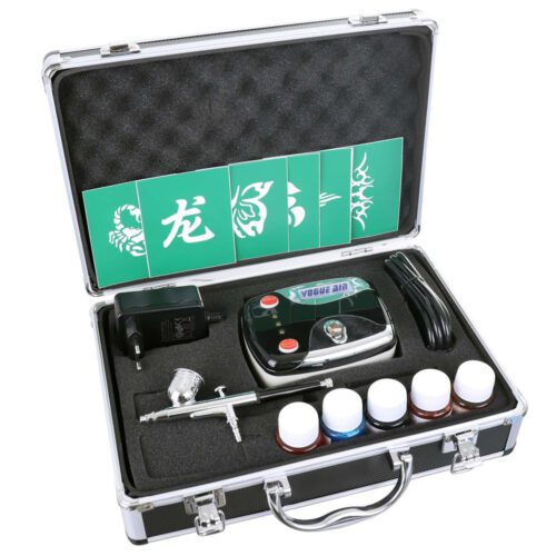 Prémium modellező készlet - HS08-3AC-KA (Mini Airbrush festékkészlet kompresszorral) - Image 2