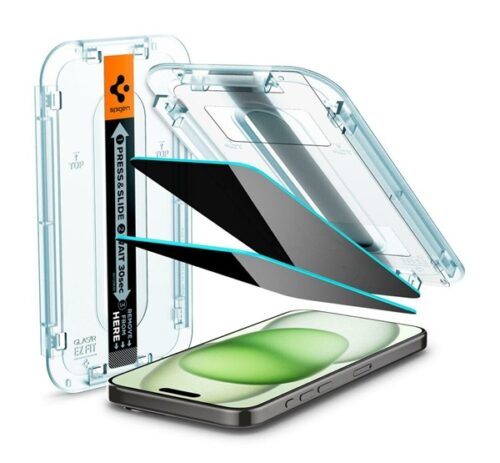 SPIGEN EZ FIT képernyővédő üveg 2db (2.5D
