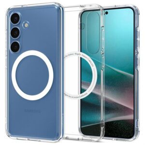 Spigen Ultra Hybrid MagSafe-kompatibilis tok Samsung Galaxy S25 Plus - átlátszó-fehér