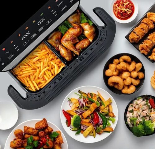 TESLA AirCook DualHeat QD575 XXL dupla forrólevegős sütő - Image 2