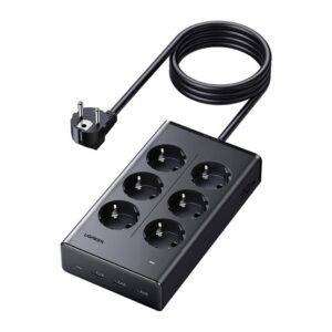 UGREEN S622 hálózati elosztó 6 AC+3 USB+Type-C aljzat (20W