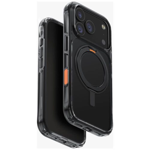 UNIQ Swivix tok iPhone 17 Pro 360 forgatható rugós állvány Fekete