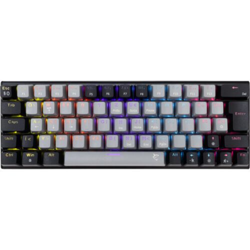 White Shark GK-002723V2-G-B/BL-HU WAKIZASHI-2 vezetékes mechanikus gamer billentyűzet - szürke/fekete - HU /kék/