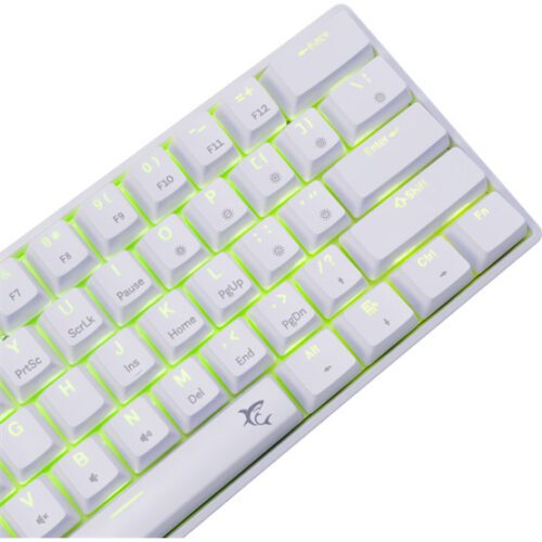 White Shark GK-004223W/BL-HU SHINOBI-2 vezetékes mechanikus gamer billentyűzet - fehér - HU /kék/ - Image 2