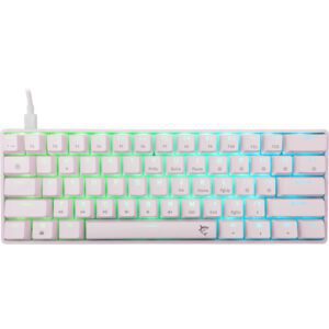 White Shark GK-004223W/BL-HU SHINOBI-2 vezetékes mechanikus gamer billentyűzet - fehér - HU /kék/