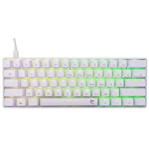 White Shark GK-004231W/BR-US SHINOBI-2 vezetékes mechanikus gamer billentyűzet - fehér - US