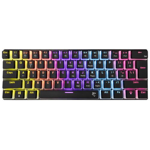 White Shark GK-2202-2B/R-US ASHIKO-2 vezetékes mechanikus gamer billentyűzet - fekete - US