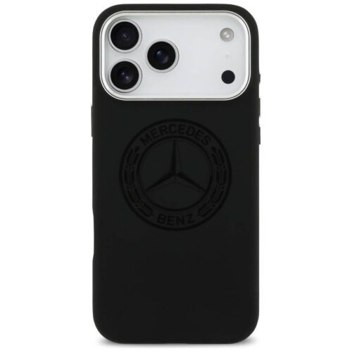 tok Mercedes szilikon Vintage Logo MagSafe iPhone 17 Pro Max-hoz fekete - Image 2
