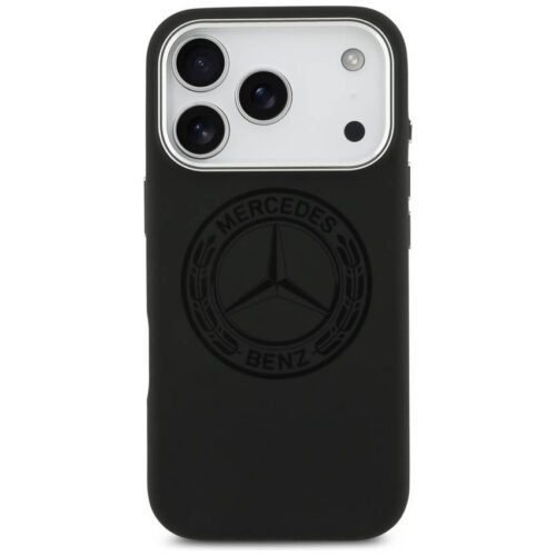 tok Mercedes szilikon Vintage Logo MagSafe iPhone 17 Pro iPhone 17 Pro-hoz fekete - Image 2