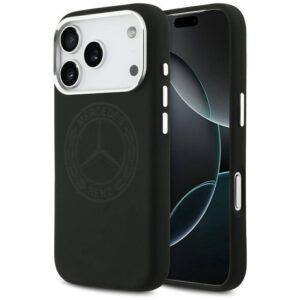 tok Mercedes szilikon Vintage Logo MagSafe iPhone 17 Pro iPhone 17 Pro-hoz fekete