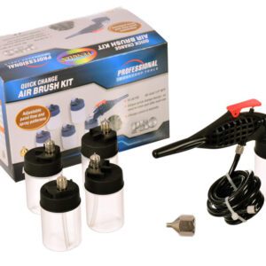 Airbrush készlet modellezéshez 0.5 mm-es fúvókával 5 tartállyal