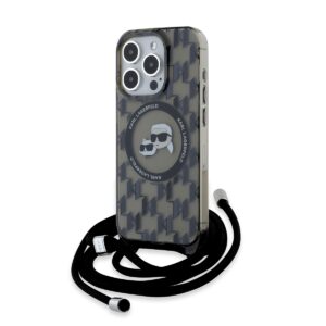 Apple iPhone 15 Pro KARL LAGERFELD KLHMP15LHCKCKLCK Magsafe IML Hátlap - Átlátszó