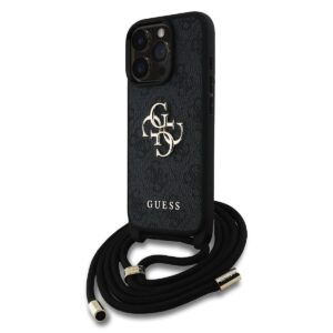 Apple iPhone 16 Pro Max GUESS GUHCP16XP4GMGCRK Hátlap - Fekete