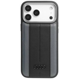 Audi A6 Szintetikus bőr MagSafe tok iPhone 17 Pro Max készülékhez fekete