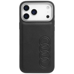 Audi TT tok Szintetikus bőr MagSafe tok iPhone 17 Pro Max-hoz fekete