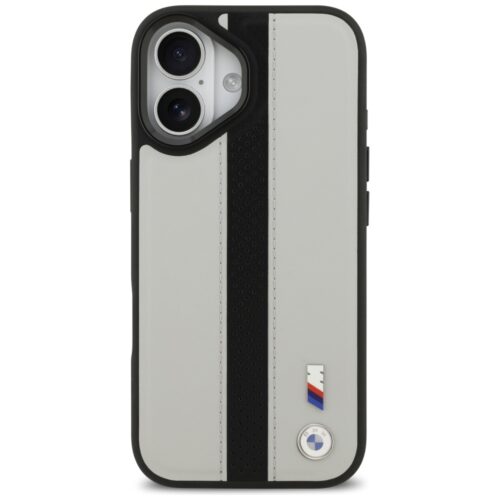 BMW M perforált csíkos logóval ellátott tok MagSafe iPhone 17 szürke - Image 2