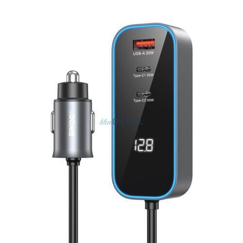 BWOO CC107 PD autós töltő 1x USB-C - USB-A port 30W fekete - Image 2
